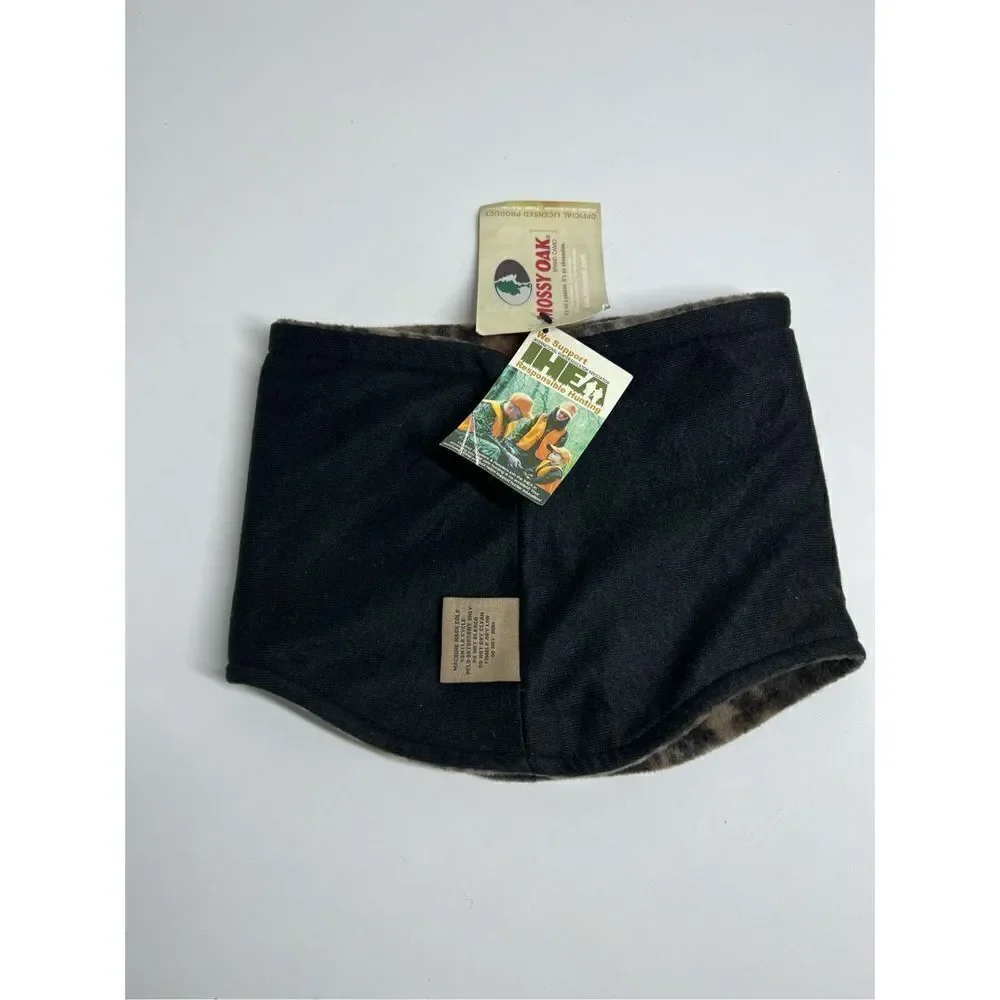 NWT Mossy Oak Fleece Face Mask Brown Duck Lined
